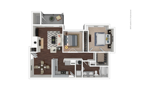 B1 Floor Plan at Preserve at Rolling Oaks, Texas, 78728